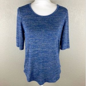 Market & Spruce M Blue Heather Top Cozy